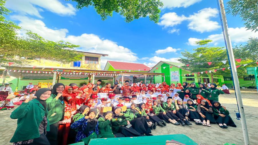 HUT RI ke-80: Siswa MIN 2 Bandar Lampung Tetap Semangat Meski Usai Persami