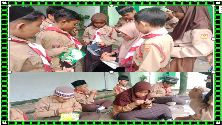 Peserta Didik MIN 2 Bandar Lampung Lakukan Transformasi Limbah Plastik Menjadi Wadah Pena Kreatif dan Estetik