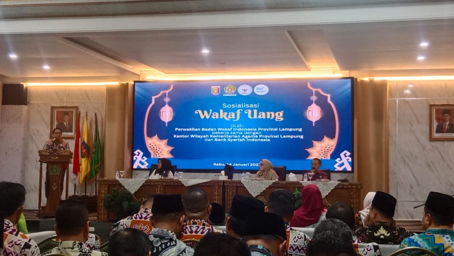 Perkuat Literasi Wakaf, Kepala MIN 2 Bandar Lampung Hadiri Sosialisasi Wakaf Uang Tingkat Provinsi