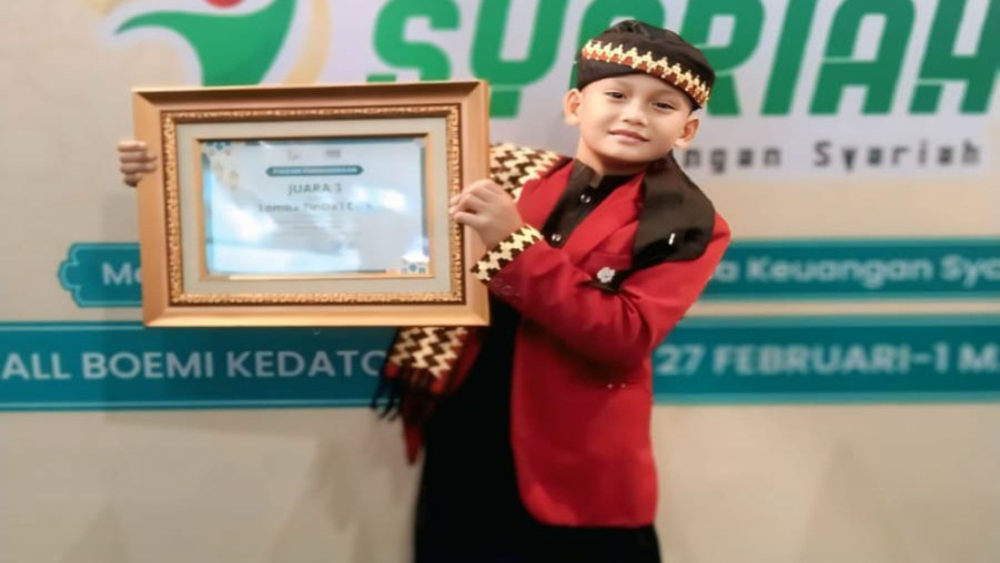Sultan Muhammad Abizar, Siswa MIN 2 Bandar Lampung, Raih Juara 3 Lomba FinDa’i Cilik Tingkat Provinsi